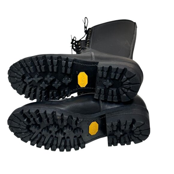EMBOSSY Men's Logger Lace Up Boots Vibram Sole Motorcycle New Size 41/8 - Picture 14 of 15